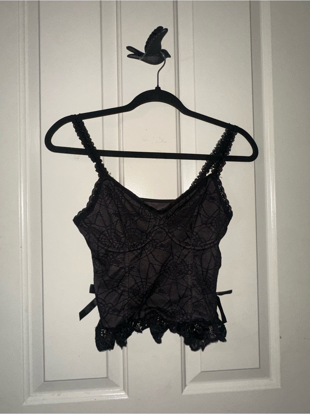 Spiderweb and lace tank top!